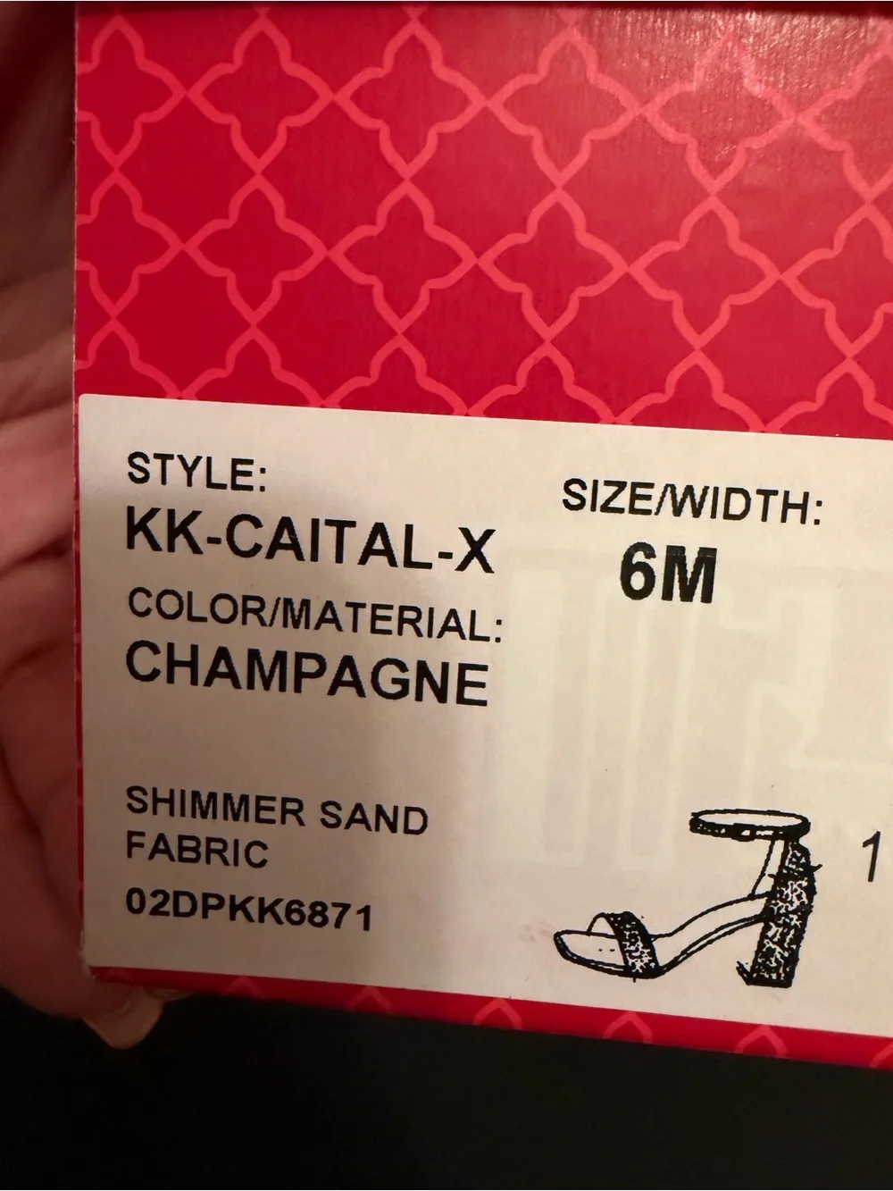 Kelly & Katie Rose Gold Crystal Block Heel Sandals